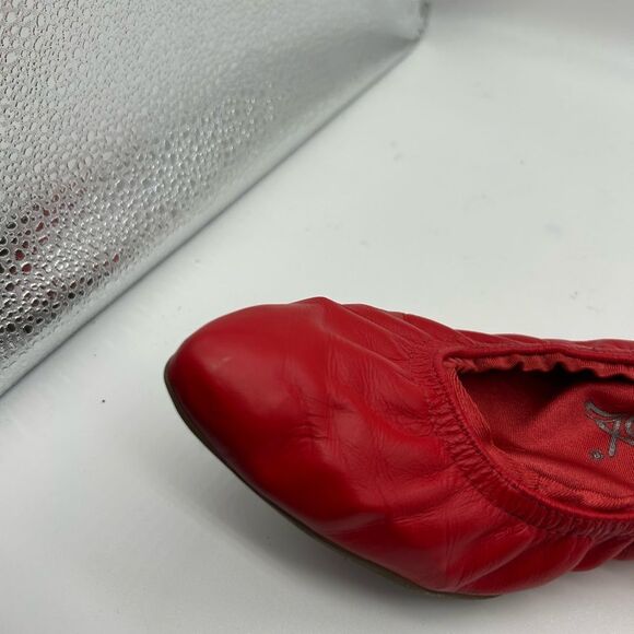 Corso Como Ballasox Prince Ballet Flats in Red Leather - Picture 10 of 12